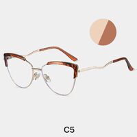 Combined frame (metal + TR90) or glasses with blue light protection, with spring hinges FA87277