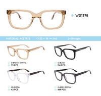 Plastic acetate eyeglasses frame for women WD1378