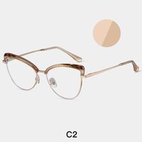 Combined frame (metal + TR90) or glasses with blue light protection, with spring hinges FA87274