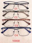 Metal frame for glasses with spring hinges 1095B