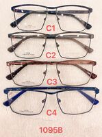 Metal frame for glasses with spring hinges 1095B