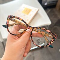 Reading TR90 plastic glasses with Blue Ray Cut protection and spring hinges for women KY2152, diopters from 0.00 to +4.00