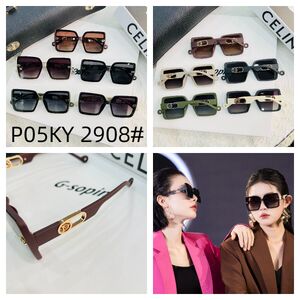 Polarized metal + TR90 sunglasses P05KY 2908