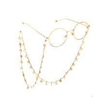 Металлическая нескользящая цепочка золотого цвета, с ракушками, для очков и масок GL740