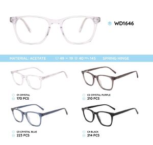 Plastic acetate eyeglasses frame WD1646