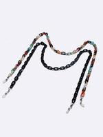 Цепочка для очков из акрила с леопардовым принтом GM137