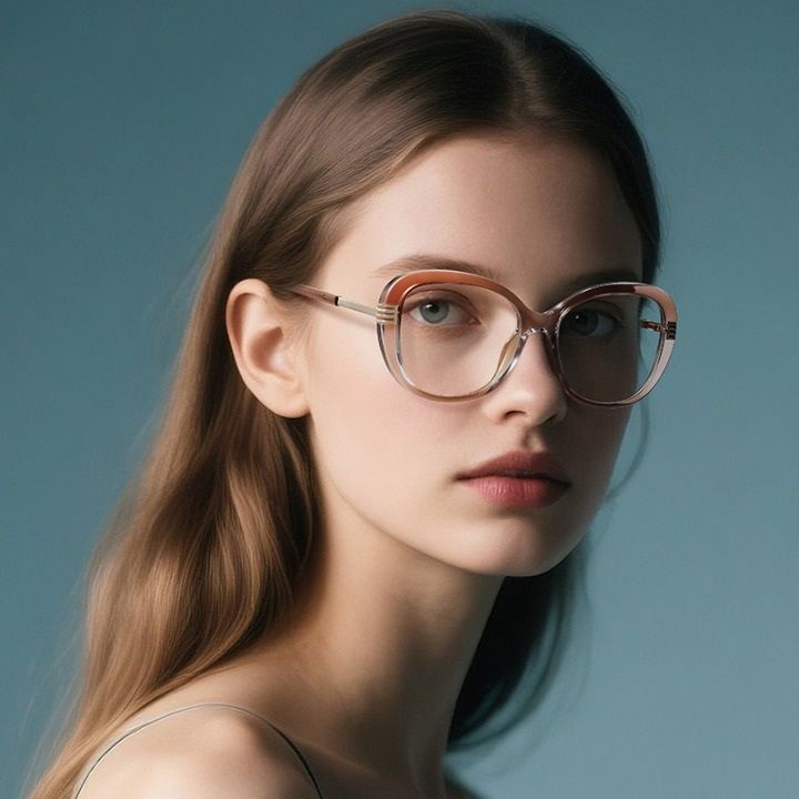 Оправа женская пластиковая из материала TR90, линзы с защитой от ультрафиолета и синего света FOCUS FCS2265