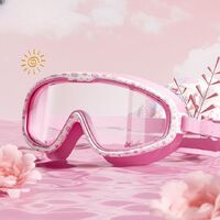 Очки для плавания детские водонепроницаемые с защитой от запотевания, комплект с берушами, футляром и шапочкой, 2603-YU