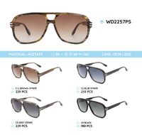 Plastic acetate frame polarized sunglasses WD2257PS