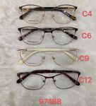 Metal frame for glasses with spring hinges 9748B