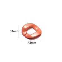 Акриловая нескользящая матовая цепочка, овальная вогнутая форма, для очков и масок GB123