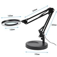 Tabletop magnifying glass with backlight 230601-XX, magnification: 10X