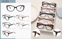 Plastic acetate frame for women, with spring hinges Big City MG6841A