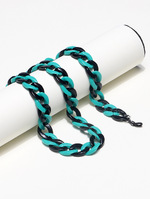 Набор из двух золотых и серебряных цепочек для очков в виде змеи кобры GB048