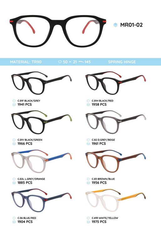 TR90 plastic frame for glasses MR01-02