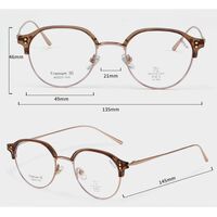 Titanium + plastic TR90 extralight frame with Blue Ray Cut protection lenses MAMO T22053-2