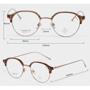 Оправа сверхлёгкая титановая + пластик TR90 с линзами Blue Ray Cut MAMO T22053-2