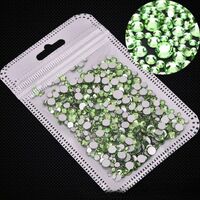 Set of rhinestones with flat bottom for decorating frames and glasses, 39 colors, PD0006
