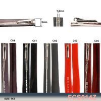 Temples (shackle) to frames plastic with flex FCS014Z (price per pair) 143mm*8mm