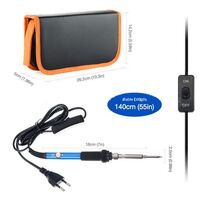 Soldering kit, temperature-controlled soldering iron 60 W, powered by 220 V