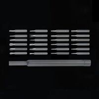 Universal magnetic screwdriver set of 24 magnetic elements in metal box