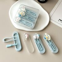 Комплект из 3 штук мини-наборов для мягких контактных линз - пинцет + присоска WL454盒装袋装镊子