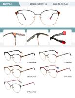 Metal frame for women with spring hinges YM111116-DA