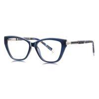 Plastic cat-eye TR90 + metal frame for glasses with UV and Blue Ray Cut protection More LS209