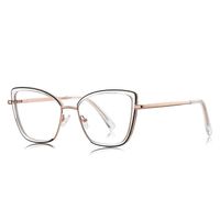 Metal + TR90 plastic Blue Blocker glasses frame for women with UV and blue light protection lenses More FCS3152