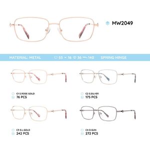 Metal women's frame for glasses MW2049