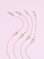 Модная цепочка для очков с разноцветными бусинами GM047