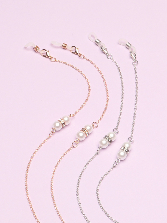 Модная цепочка для очков с разноцветными бусинами GM047