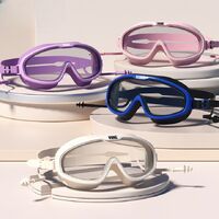 Swimming waterproof anti-fog goggles, with earpugles and cap, YJ309-YU