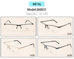 Nylor metal eyeglasses frame for men with spring hinges 260031 (item in stock)