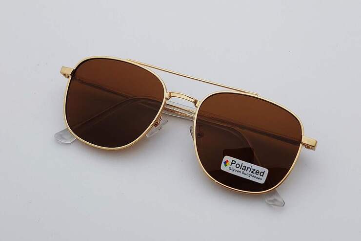 Очки солнцезащитные поляризационные металлические мужские Wilibolo P-8002