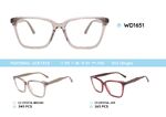 Plastic acetate eyeglasses frame with spring hinges WD1651