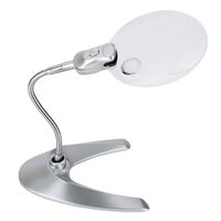 Tabletop magnifying glass with backlight S4B-8-XX, magnification: 2,5Х, 6Х