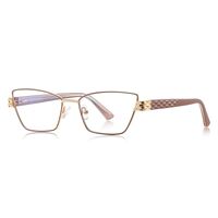 Metal + TR90 plastic Blue Blocker glasses frame for women with UV and blue light protection lenses More FCS3170