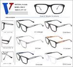 Plastic acetate frame with spring hinges D5012-DA