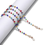 Металлическая цепочка для очков со стразами GL1082