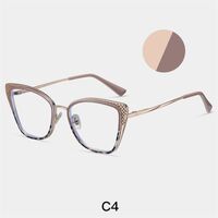 Combined frame (metal + TR90) or glasses with blue light protection, with spring hinges FA87261