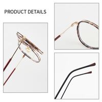 Combined frame (metal + TR90) or glasses with blue light protection, with spring hinges FA87176