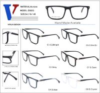 Plastic acetate frame with spring hinges D5023-DA