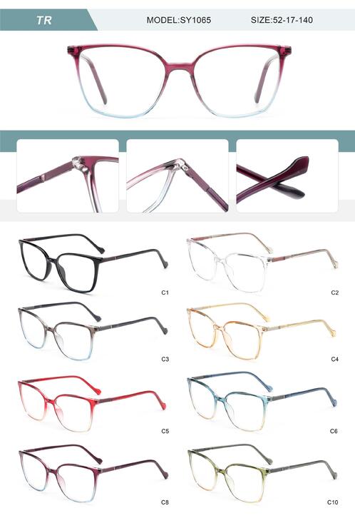 Plastic TR90 frame for women with spring hinges SY1065-DA