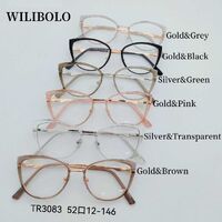 Metal + TR90 plastic ultrathin women's frames with spring hinges Wilibolo TR3083