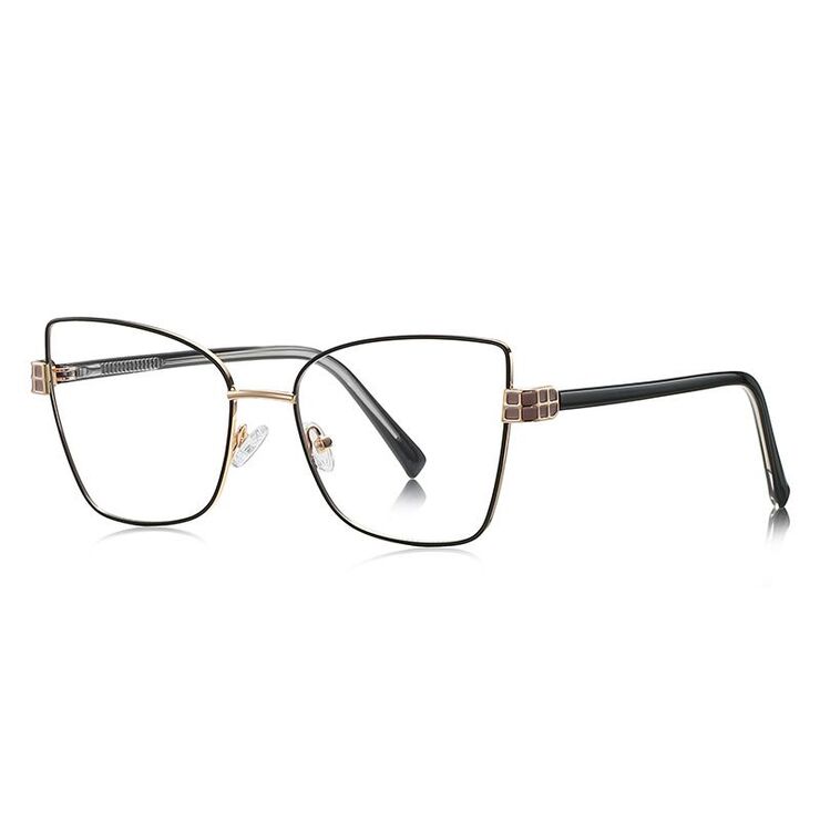 Metal + TR90 Blue Blocker glasses frame with UV and blue light protection lenses More FCS3141