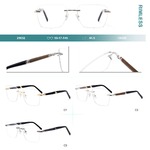 Rimless metal frames for glasses Big City 25632
