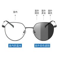 Photochromic glasses with blue light and UV protection 9653-2-GT