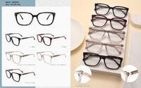 Plastic acetate frame for women, with spring hinges Big City MS8394
