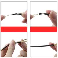 Silicone glasses sleeves, length 56 mm, hole 1.3/1.7 mm (price for a  pair)